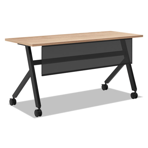 HON® Multipurpose Table Flip Base Table, 48w x 24d x 29 3/8h, Chestnut