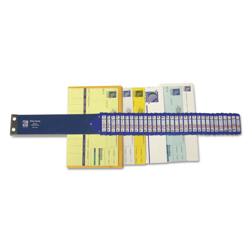 Heavy-Duty Indexed Sorter, 31 Dividers, Alpha/Numeric/Months/Dates/Days, Letter-Size, Blue Frame