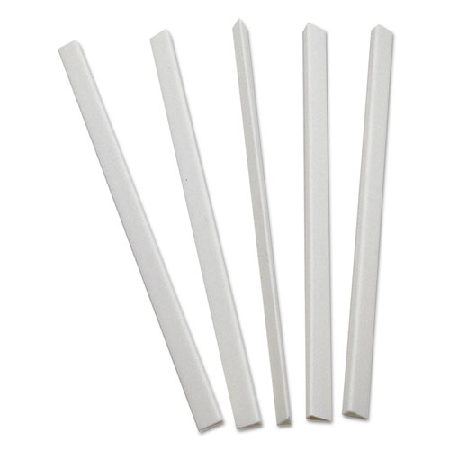 Slide 'N Grip Binding Bars, 40-Sheet Capacity, 11 x 0.25, White, 100/Box