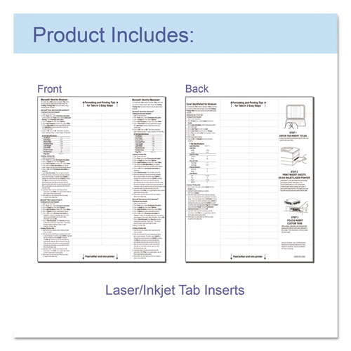 Image of C-Line® Sheet Protectors With Index Tabs, Assorted Color Tabs, 2", 11 X 8.5, 5/Set