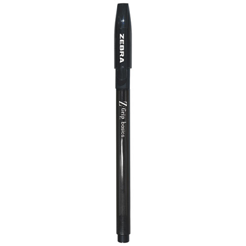 Z-Grip Basics LV Ballpoint Stick Pen, 1 mm Medium, Black, 30/Pack