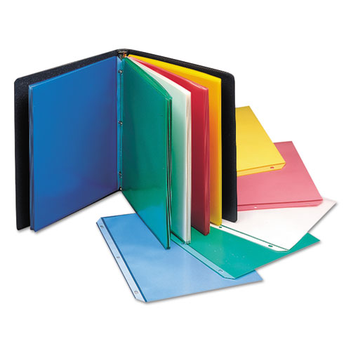 Colored Polypropylene Sheet Protectors, Assorted Colors, 2", 11 x 8.5, 50/Box