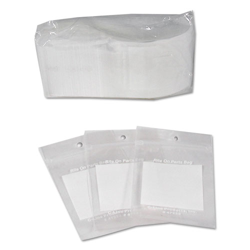 Image of Write-On Poly Bags, 2 mil, 2" x 3", Clear, 1,000/Carton