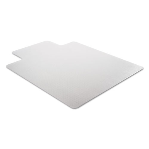 Image of Moderate Use Studded Chair Mat for Low Pile Carpet, 45 x 53, Wide Lipped, Clear