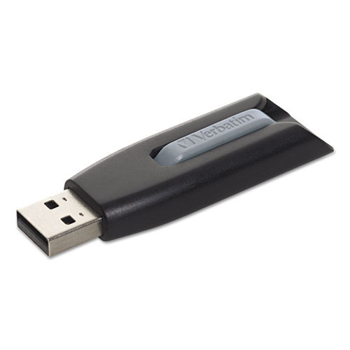 Verbatim® Store 'n' Go V3 USB 3.0 Drive, 16 GB, Black/Gray