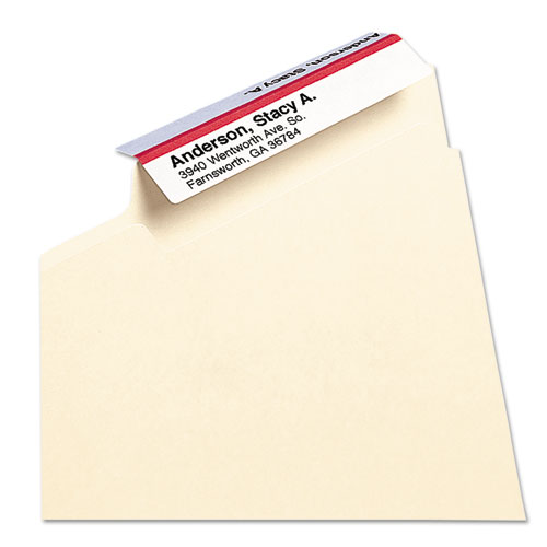 Image of Smead™ Viewables Hanging Folder Tabs And Labels, Label Pack Refill, 1/3-Cut, Assorted Colors, 3.5" Wide, 160/Pack