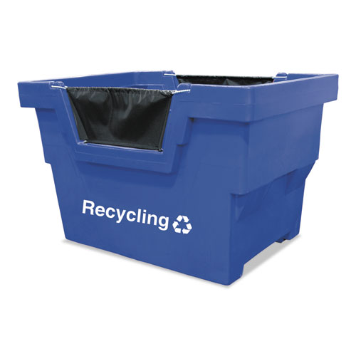 General Recycling Truck, Polyethylene/Steel/Vinyl, Blue