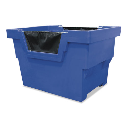 Mail Truck, Plastic, 1 Bin, 31.75" x 30" x 37", Blue