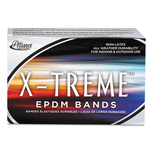 Image of Alliance® X-Treme Rubber Bands, Size 117B, 0.08" Gauge, Lime Green, 1 Lb Box, 200/Box