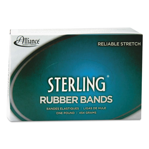 STERLING RUBBER BANDS, SIZE 8, 0.03" GAUGE, CREPE, 1 LB BOX, 7,100/BOX