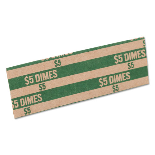 Flat Coin Wrappers, Dimes, $5, 1000 Wrappers/Box