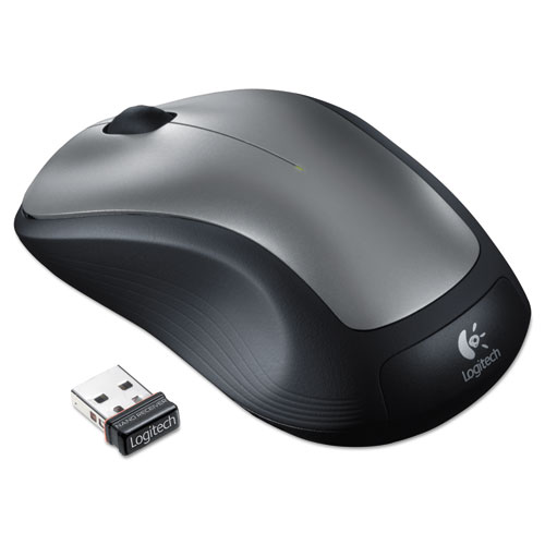 Logitech® M310 Wireless Mouse, 2.4 Ghz Frequency/30 Ft Wireless Range, Left/Right Hand Use, Silver/Black