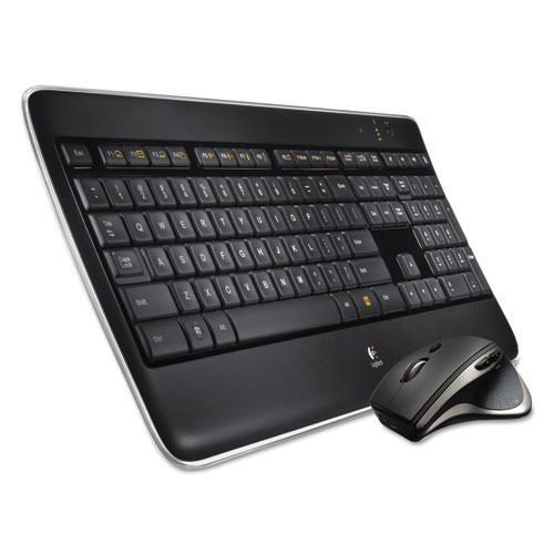 Logitech® MX800 Wireless Performance Combo, Keyboard/Mouse, USB, Black