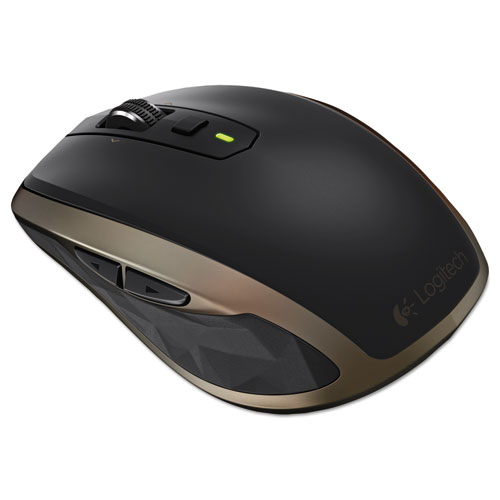 Logitech® Anywhere Mouse MX, Wireless, Glossy Finish, Black