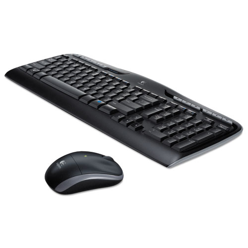 Image of MK320 Wireless Keyboard + Mouse Combo, 2.4 GHz Frequency/30 ft Wireless Range, Black