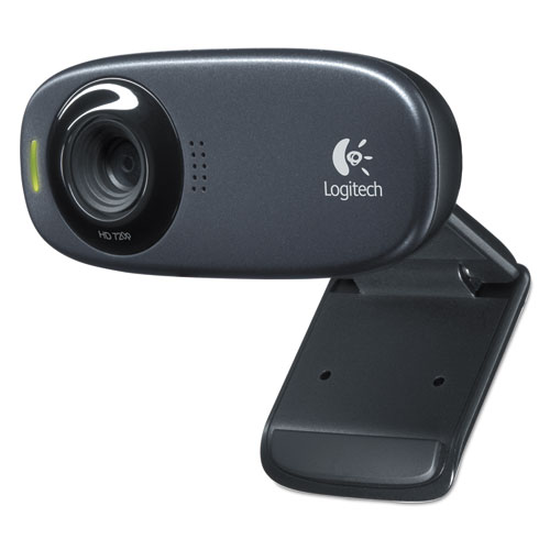 Image of Logitech® C310 Hd Webcam, 1280 Pixels X 720 Pixels, 1 Mpixel, Black