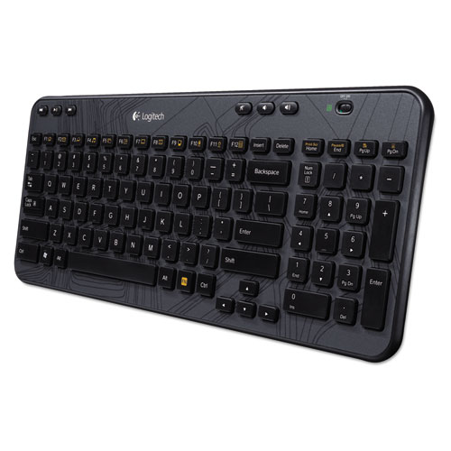 K360 Wireless Keyboard for Windows, Black | by Plexsupply