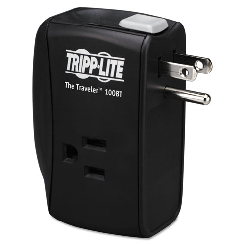 Image of Tripp Lite Protect It! Portable Surge Protector, 2 Ac Outlets, 1,050 J, Black