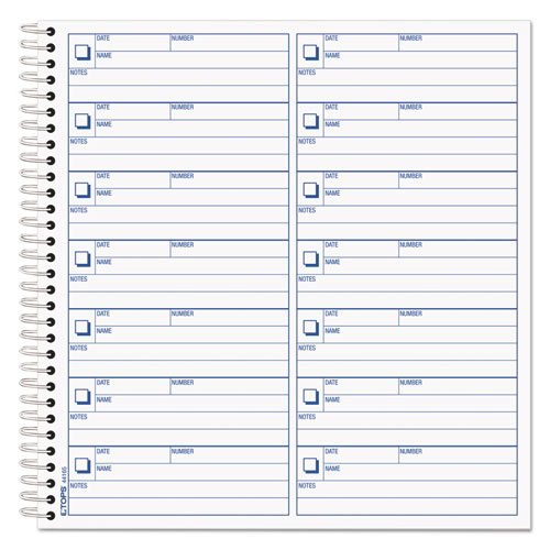 TOPS™ Voice Mail Message Book, One-Part (No Copies), 4 x 1.14, 14 Forms/Sheet, 1,400 Forms Total