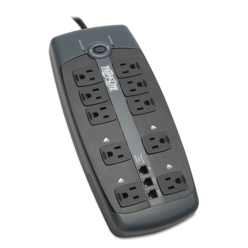 Image of Tripp Lite Protect It! Surge Protector, 10 Ac Outlets, 8 Ft Cord, 2,395 J, Black