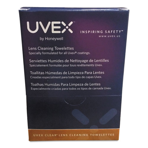 Honeywell Uvex™ Lens Cleaning Moistened Towelettes, 100/Box