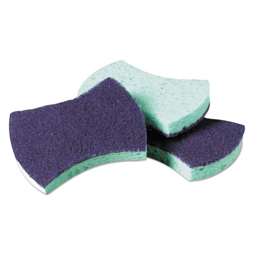 Image of Power Sponge #3000, 2.8 x 4.5, 0.6" Thick, Blue/Teal, 20/Carton