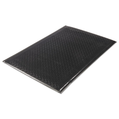 Flex Step Rubber Anti-Fatigue Mat, Polypropylene, 24 x 36, Black