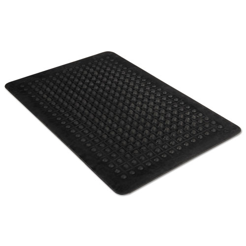 Guardian Flex Step Rubber Anti-Fatigue Mat, Polypropylene, 36 x 60, Black