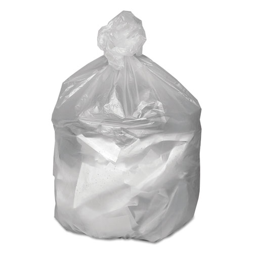 Waste Can Liners, 30 gal, 8 microns, 30" x 36", Natural, 500/Carton
