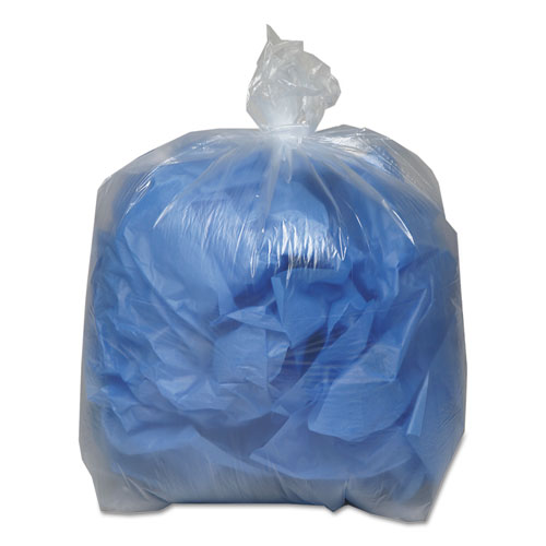 Low Density Repro Can Liners, 33 gal, 1.1 mil, 33" x 39", Clear, 100/Carton