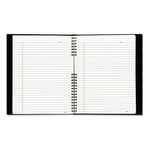 ECOLOGIX NOTEPRO NOTEBOOK, MEDIUM/COLLEGE RULE, BLACK COVER, 9.25 X 7.25, 75 SHEETS