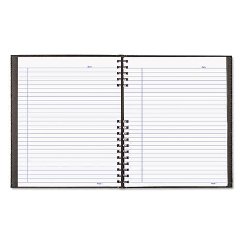 Image of Blueline® Notepro Notebook, 1-Subject, Medium/College Rule, Black Cover, (100) 11 X 8.5 Sheets