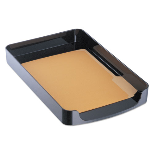 Image of 2200 Series Front-Loading Desk Tray, 1 Section, Legal Size Files, 10.25" x 15.38" x 2", Black