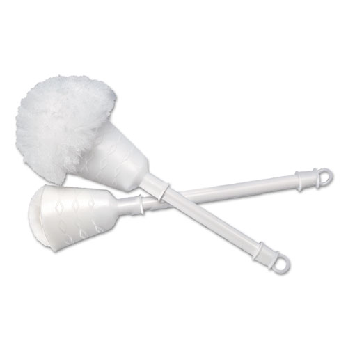 Cone Bowl Mop, 10" Handle, 2" dia. Head, Plastic, White, 25/Carton | by Plexsupply