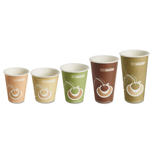 Eco-Products® Evolution World 24% Recycled Content Hot Cups, 10 oz, 50/Pack, 20 Packs/Carton