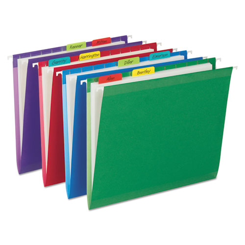 Image of Post-It® Tabs Solid Color Tabs, 1/5-Cut, Assorted Colors, 2" Wide, 24/Pack