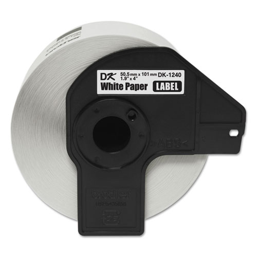 Die-Cut Shipping Labels, 1.9 x 4, White, 600/Roll