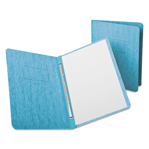Image of Heavyweight PressGuard and Pressboard Report Cover w/Reinforced Side Hinge, 2-Prong Fastener, 3" Cap, 8.5 x 11,  Light Blue