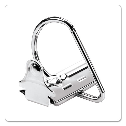 ExpressLoad ClearVue Locking D-Ring Binder, 3 Rings, 5" Capacity, 11 x 8.5, White