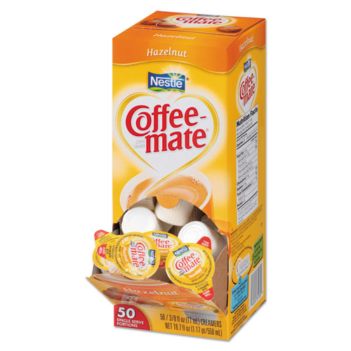 Coffee-mate® Hazelnut Creamer, .375 oz., 200 Creamers/Carton