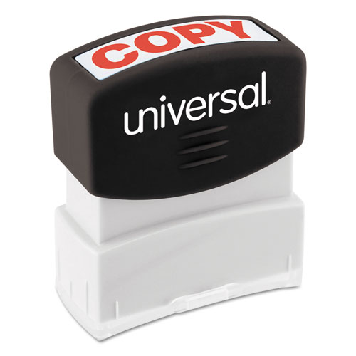 Universal® Message Stamp, Copy, Pre-Inked One-Color, Red