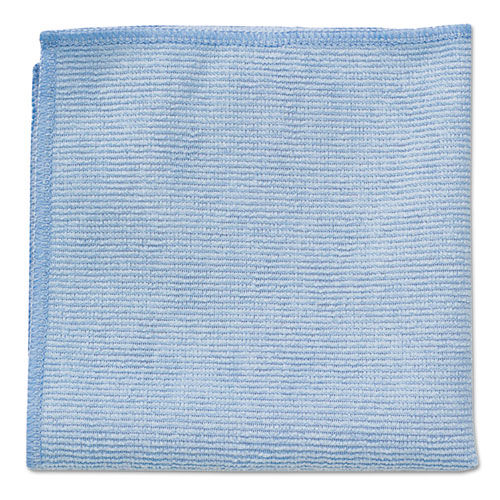 Rubbermaid® Commercial Executive Series Hygen Cleaning Cloths, Glass Microfiber, 16 x 16, Blue, 12/Carton