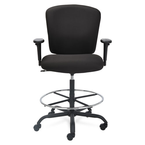 Image of Alera Mota Series Big and Tall Stool, Supports Up to 450 lb, 28.74" to 32.67" Seat Height, Black