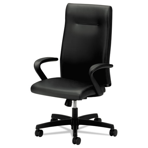 Image of Hon® Ignition Series Executive High-Back Chair, Supports Up To 300 Lb, 17.38" To 21.88" Seat Height, Black