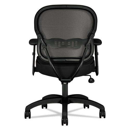 Image of Hon® Wave Mesh Mid-Back Task Chair, Supports Up To 250 Lb, 18" To 22.25" Seat Height, Black