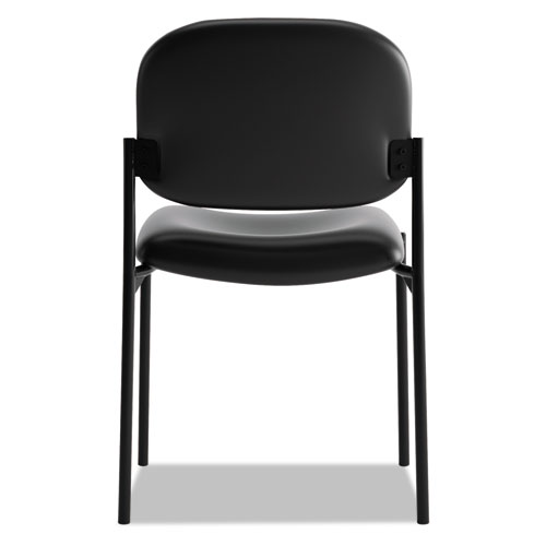 Image of VL606 Stacking Guest Chair without Arms, Supports Up to 250 lb, Black