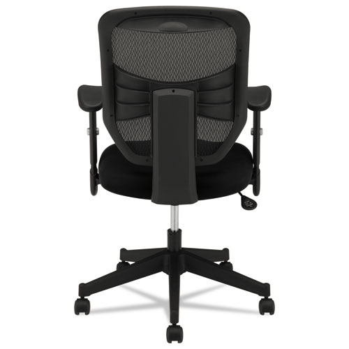 Image of Hon® Vl531 Mesh High-Back Task Chair With Adjustable Arms, Supports Up To 250 Lb, 18" To 22" Seat Height, Black