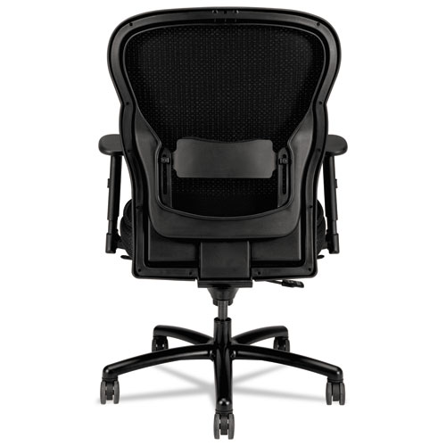 Image of Hon® Wave Mesh Big And Tall Chair, Supports Up To 450 Lb, 19.25" To 22.25" Seat Height, Black