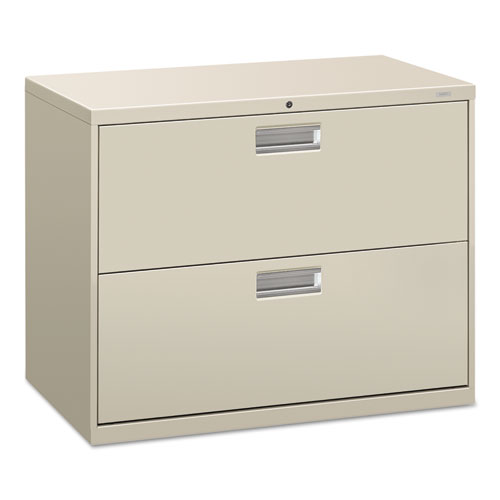 600 Series Two-Drawer Lateral File, 36w x 18d x 28h, Light Gray