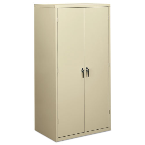 HON® Assembled Storage Cabinet, 36w x 24.25d x 71.75h, Putty